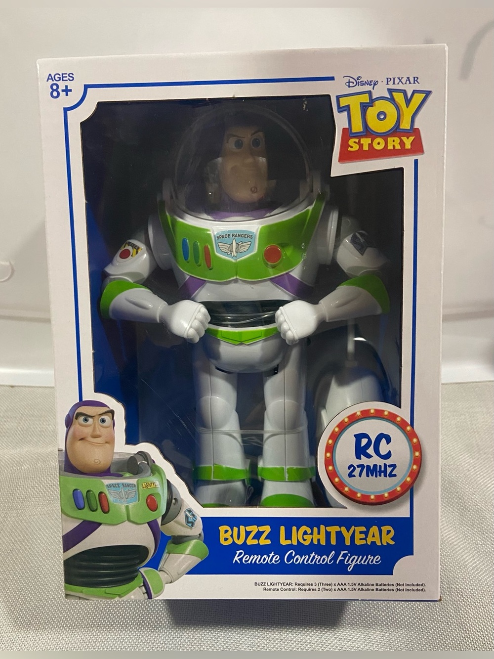 Disney Pixar Toy Story Buzz Lightyear Remote Control Figure - RC27MHz